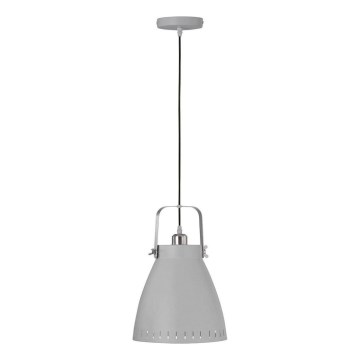 JUST LIGHT. L11160-16 - Candeeiro suspenso EVA 1xE27/60W/230V diâmetro 26,5 cinzento