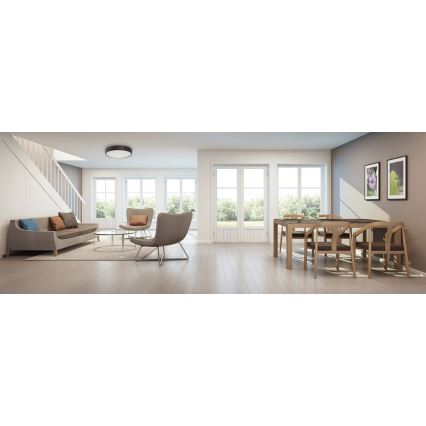 Iluminação de teto JASMIN 3xE27/20W/230V pinho ø 47,5 cm wenge