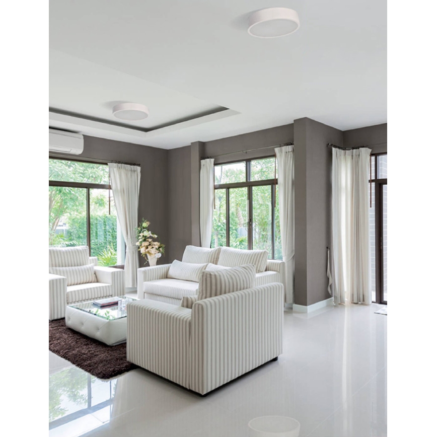 Iluminação de teto JASMIN 3xE27/20W/230V ø 47,5 cm carvalho branco