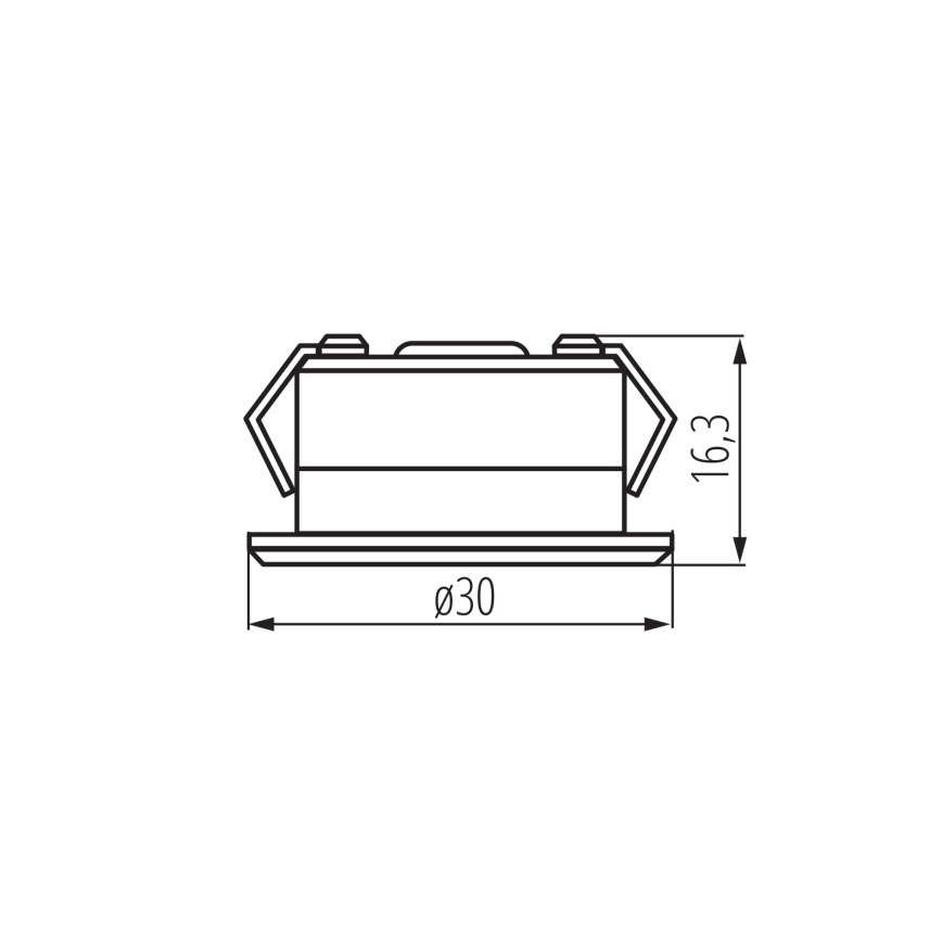 Foco de encastrar exterior LED IMBER LED/1W/12V 4000K diâmetro 3 cm 40 lm IP65 prateado