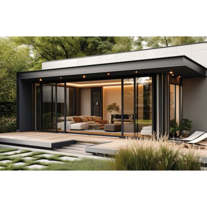 Foco de encastrar exterior LED IMBER LED/1W/12V 6500K diâmetro 3 cm 30 lm IP65 preto