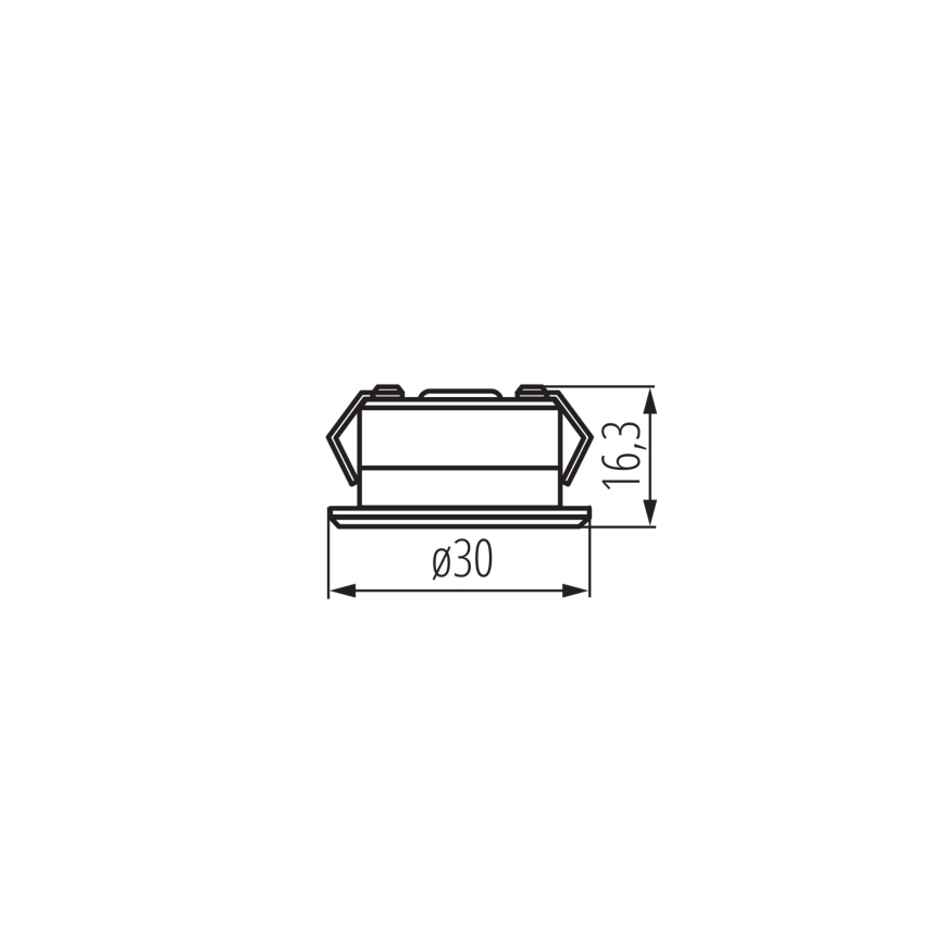 Foco de encastrar exterior LED IMBER LED/1W/12V 4000K diâmetro 3 cm 40 lm IP65 branco