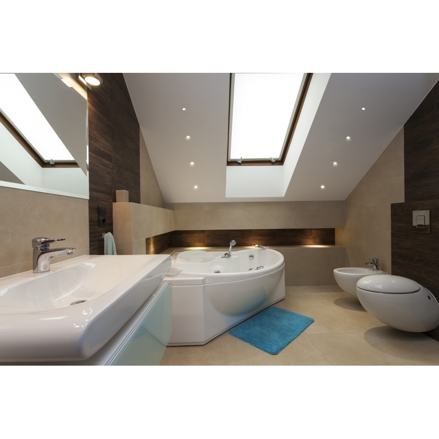 Foco de encastrar exterior LED IMBER LED/1W/12V 6500K diâmetro 3 cm 40 lm IP65 branco