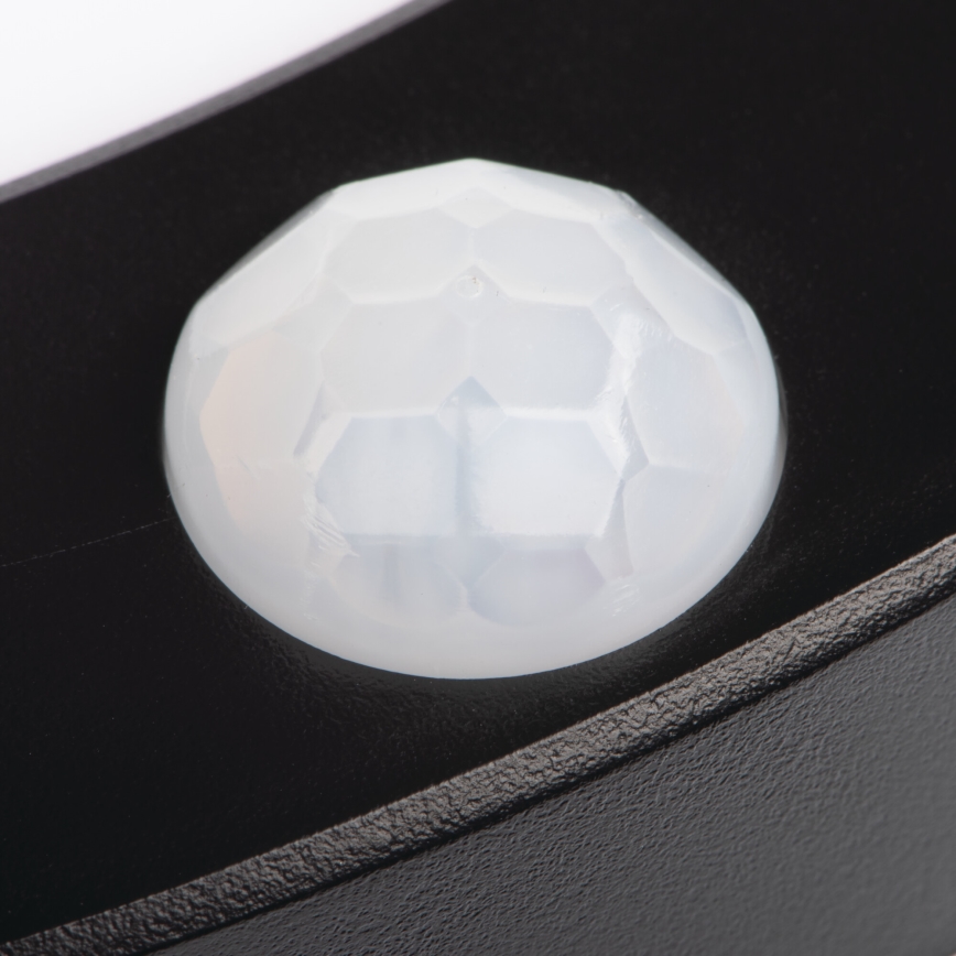Candeeiro de teto LED com sensor de movimento 2em1 ERGA LED/17W/230V 3000/4000/6500K preto
