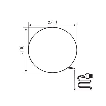 Candeeiro de exterior STONO 1xE27/15W/230V Ø 20 cm IP65