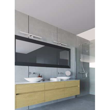 Iluminação LED para espelho de casa de banho ASTEN LED/12W/230V IP44 cromo brilhante