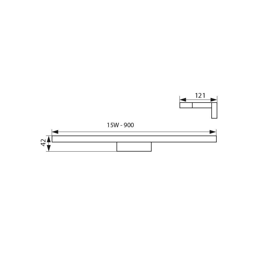 Iluminação de espelho de casa de banho LED ASTEN LED/15W/230V IP44