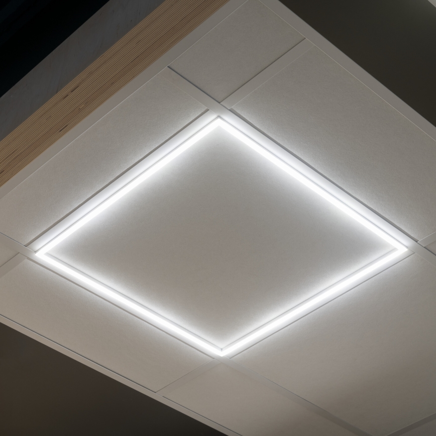 Armação LED embutida AVAR LED/32W/230V 3000/4000/6500K 59x59 cm