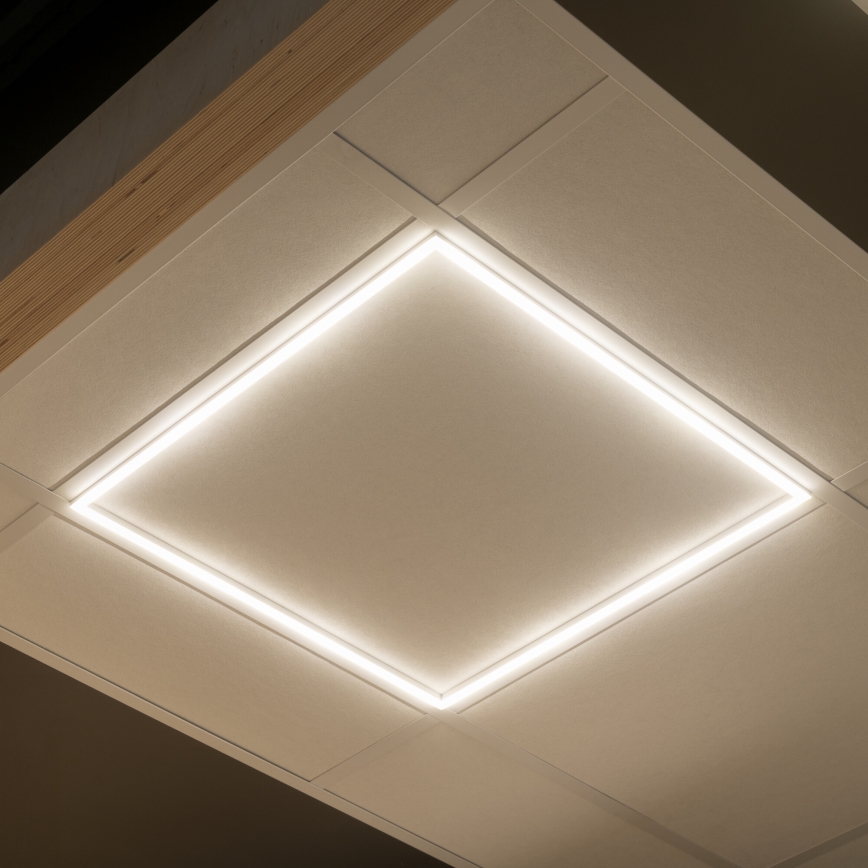 Armação LED embutida AVAR LED/32W/230V 3000/4000/6500K 59x59 cm