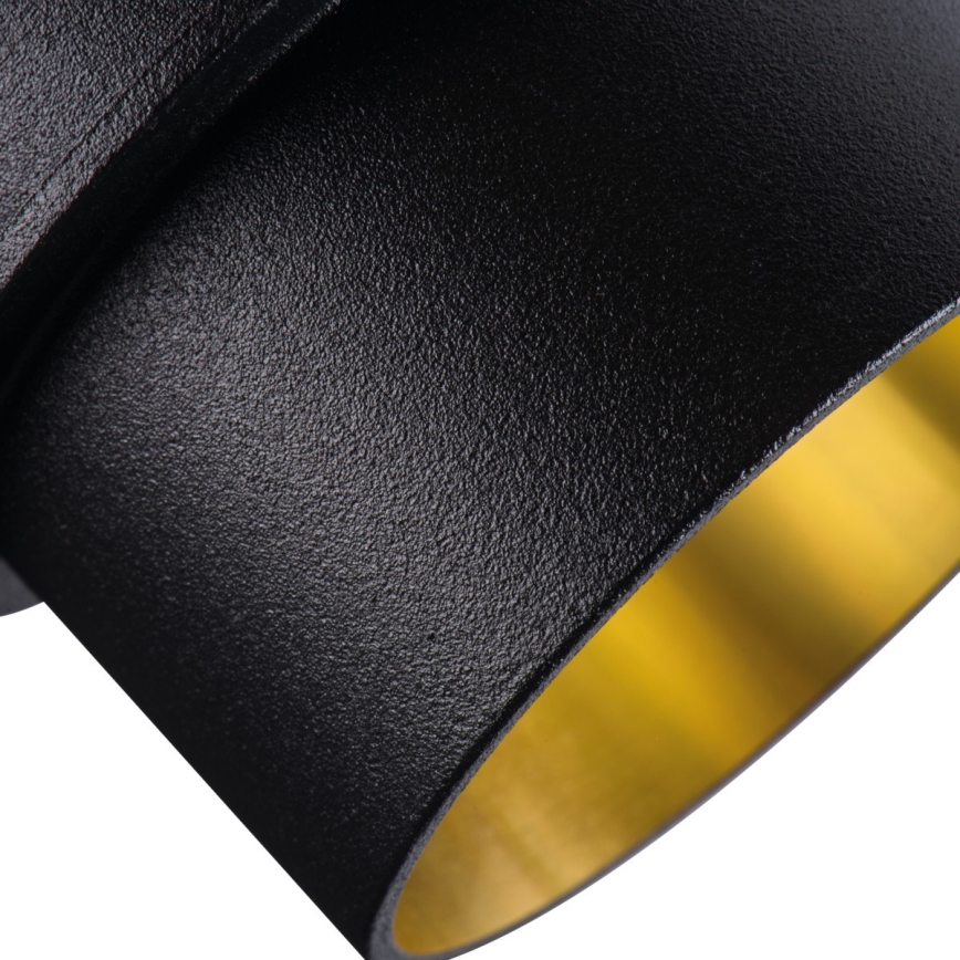 Foco de encastrar SPAG GU10/35W preto/dourado