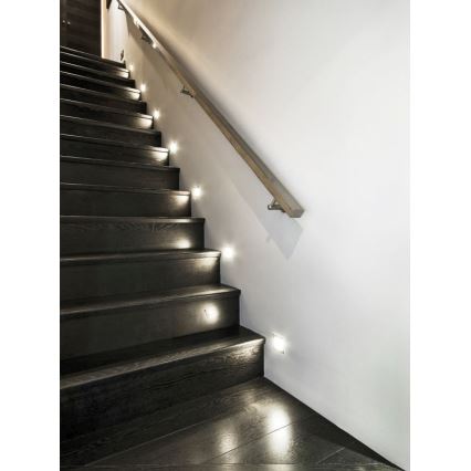 Iluminação de escadas LED com sensor LED/0,8W/12V 3000K