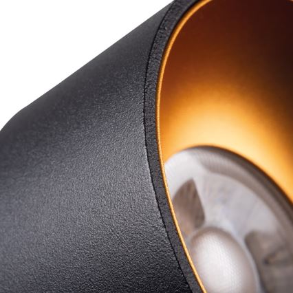 Iluminação embutida MINI RITI 1xGU10/25W/230V preta/dourada