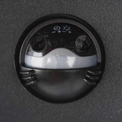 Candeeiro de parede LED para exterior com sensor de movimento e crepúsculo REKA LED/7W/230V IP54 antracite quadrado