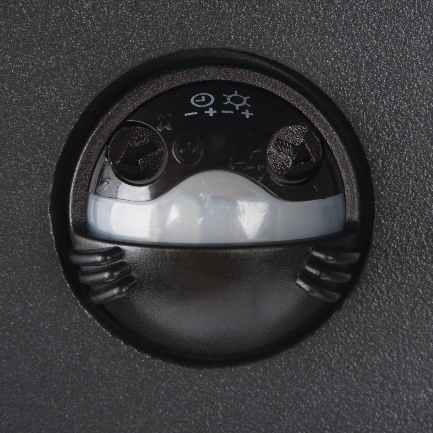 Candeeiro de parede LED para exterior com sensor de movimento e crepúsculo REKA LED/7W/230V IP54 antracite quadrado