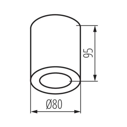 Iluminação de teto de casa de banho SANI 1xGU10/10W/230V IP44 mate cromada