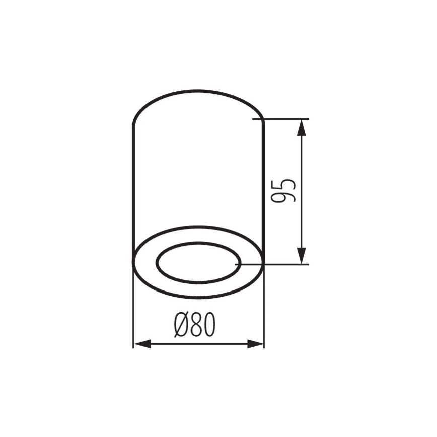Iluminação de teto de casa de banho SANI 1xGU10/10W/230V IP44 mate cromada