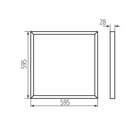 Painel integrado LED BAREV LED/40W/230V 4000K 60x60 cm