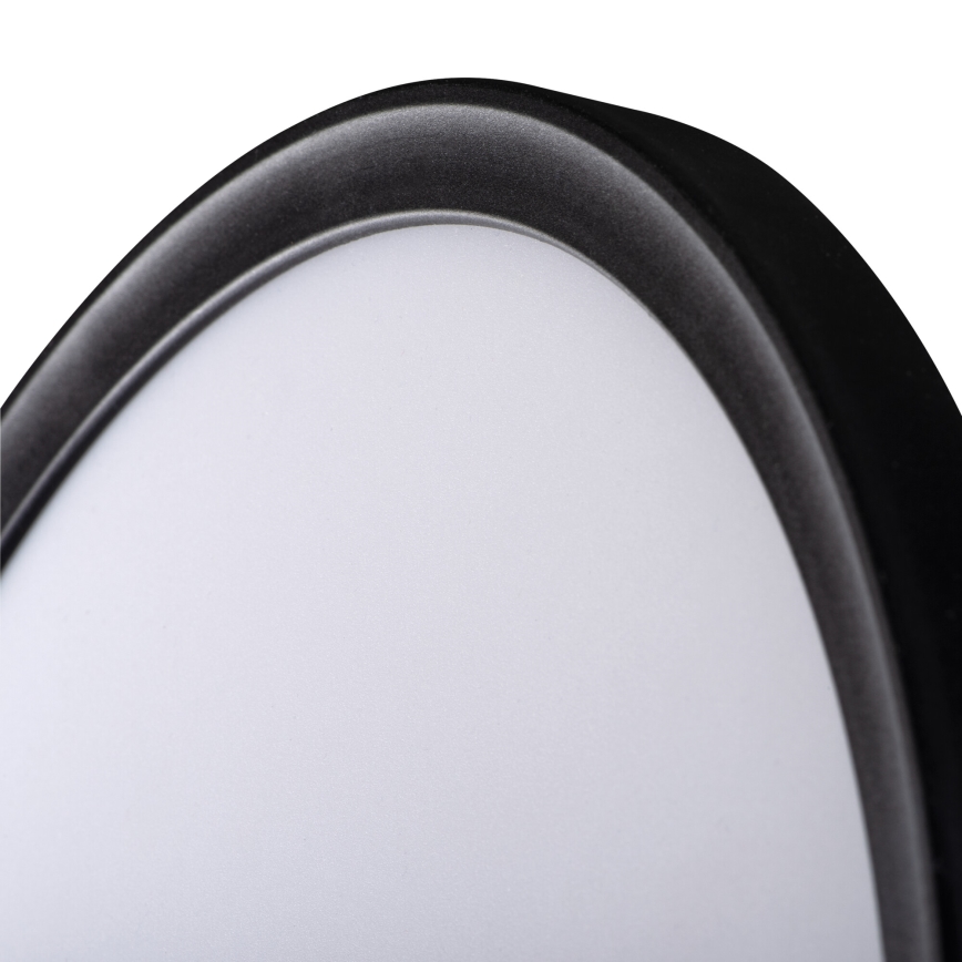 Iluminação de teto para casa de banho LED AZPO LED/11,8W/230V diâmetro 22,5 cm IP54 preto