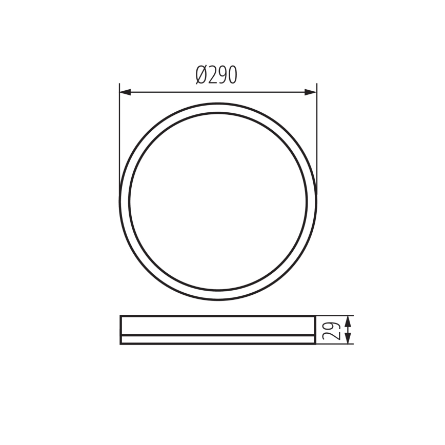 Iluminação de teto para casa de banho LED AZPO LED/18,5W/230V diâmetro 29 cm IP54 branco
