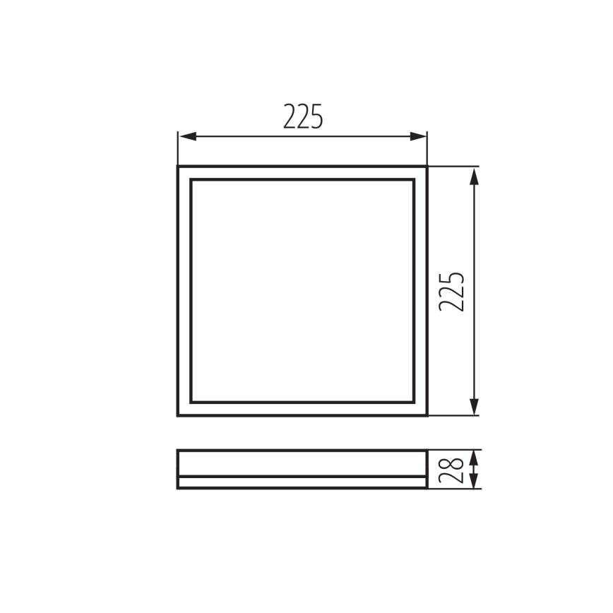 Iluminação de teto para casa de banho LED AZPO LED/12,3W/230V IP54 branco