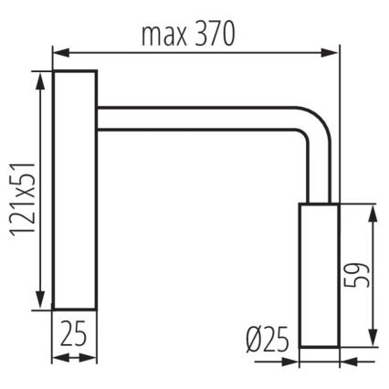 Candeeiro de parede LED TONIL LED/2,7W/230V branco
