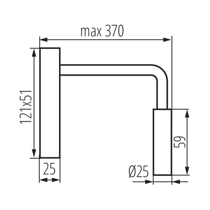 Candeeiro de parede LED TONIL LED/2,7W/230V branco