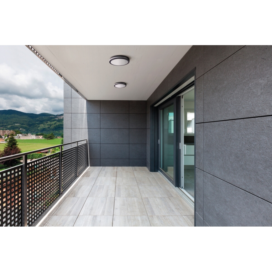 Iluminação exterior LED com sensor BENO LED/18W/230V 4000K antracite IP54