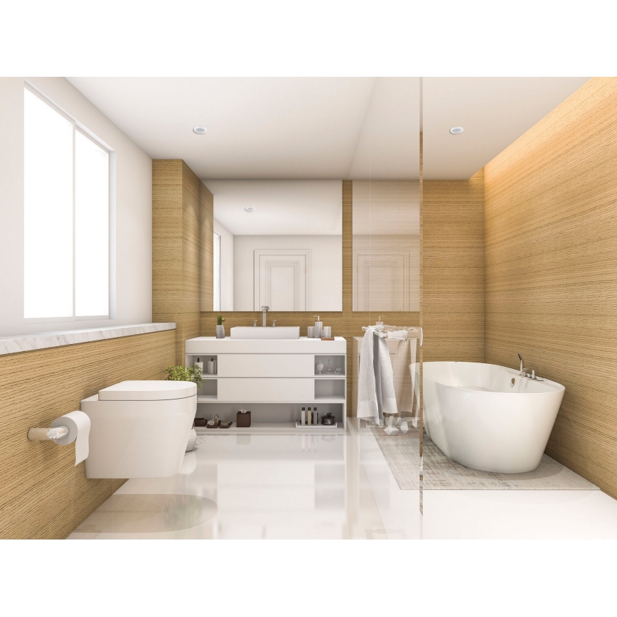 Iluminação embutida de casa de banho FLINI 10W IP44 branca