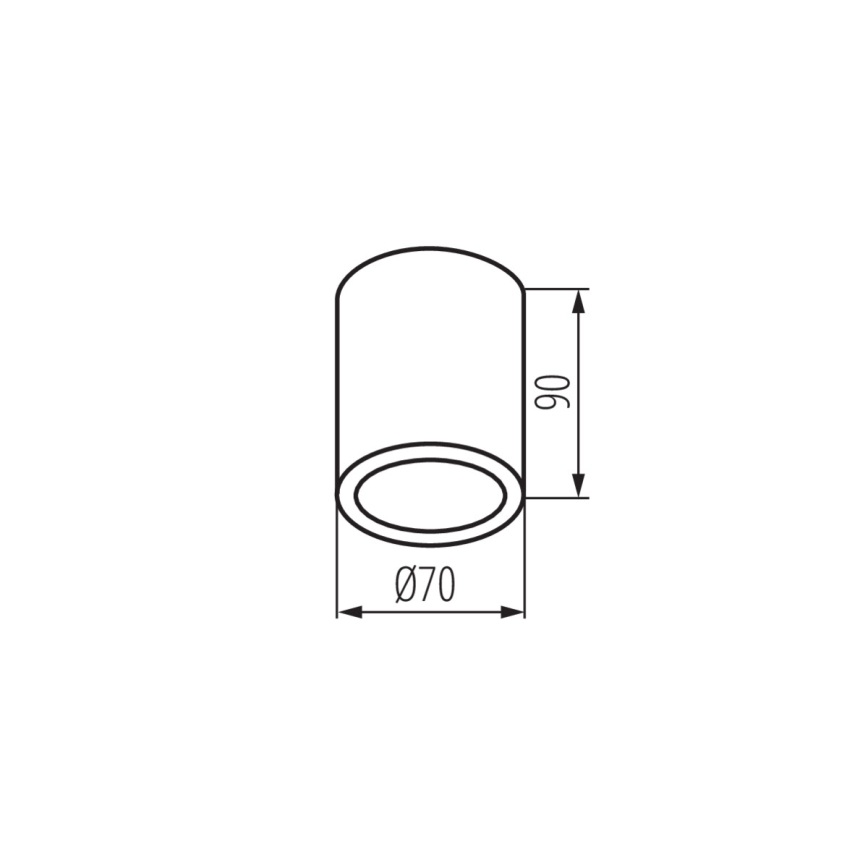 Kanlux 33360 - Foco exterior AQILO 1xGU10/7W/230V IP65 branco