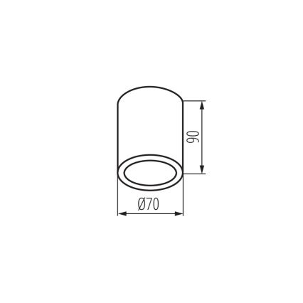 Kanlux 33362 - Foco exterior AQILO 1xGU10/7W/230V IP65 antracite
