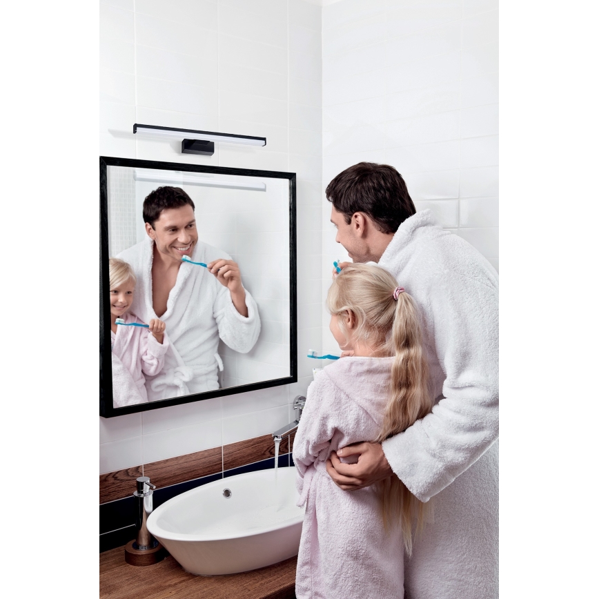 Iluminação de espelho de casa de banho LED ASTIM LED/8W/230V IP44 preto