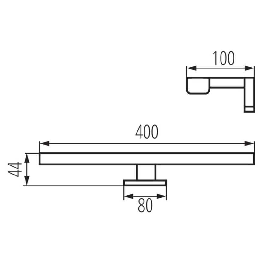Iluminação de espelho de casa de banho LED ASTIM LED/8W/230V IP44 branco