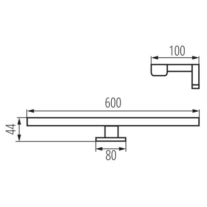 Iluminação de espelho de casa de banho LED ASTIM LED/12W/230V IP44 branco