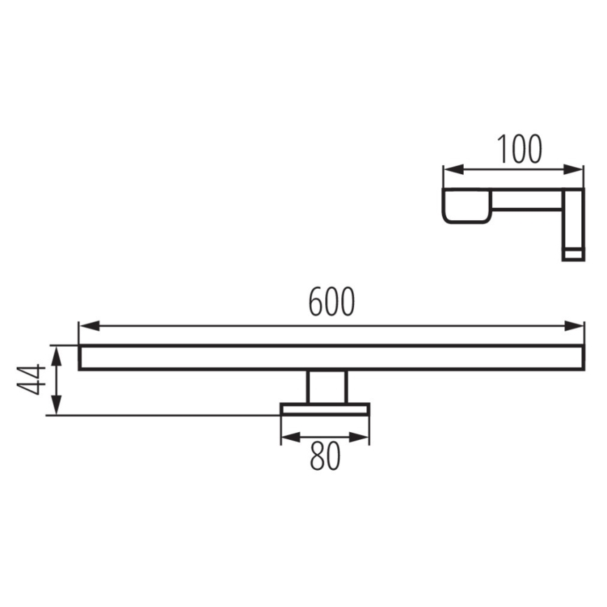 Iluminação de espelho de casa de banho LED ASTIM LED/12W/230V IP44 cromado