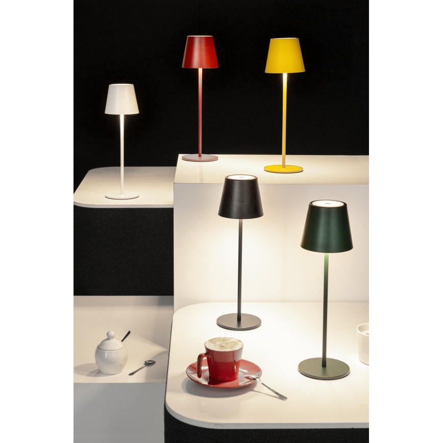 LED Candeeiro de mesa recarregável com regulação INITA LED/1,2W/1800 mAh IP54 verde