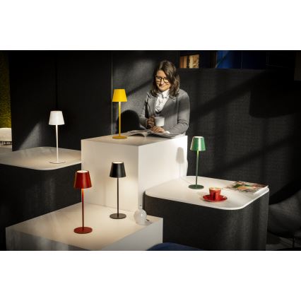 LED Candeeiro de mesa recarregável com regulação INITA LED/1,2W/1800 mAh IP54 verde