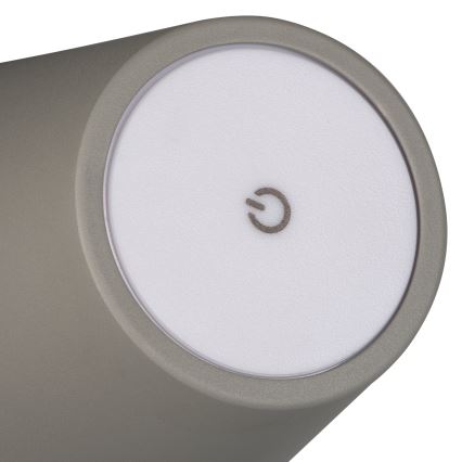 Candeeiro de mesa LED com regulação INITA LED/1,2W/1800 mAh IP54 cinzento