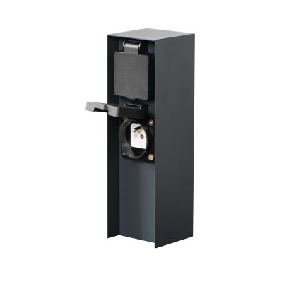 Coluna exterior com tomada DASTO 2Z Type E 230V IP44 antracite