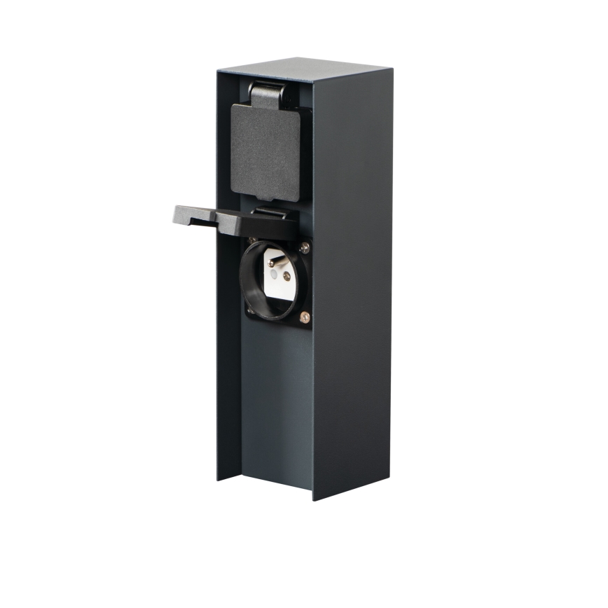 Coluna exterior com tomada DASTO 2Z Type E 230V IP44 antracite