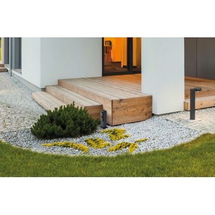 Coluna exterior com tomada NASTO 2Z Type E 230V IP44 antracite