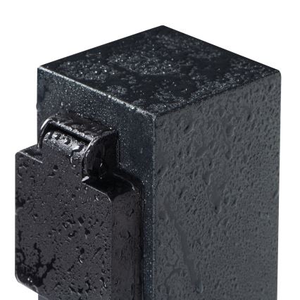 Coluna exterior com tomada NASTO 2Z Type E 230V IP44 antracite