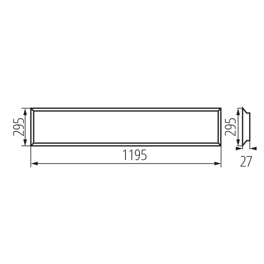 Painel de encastrar LED BLINGO LED/34W/230V 120x30 cm UGR&lt;16