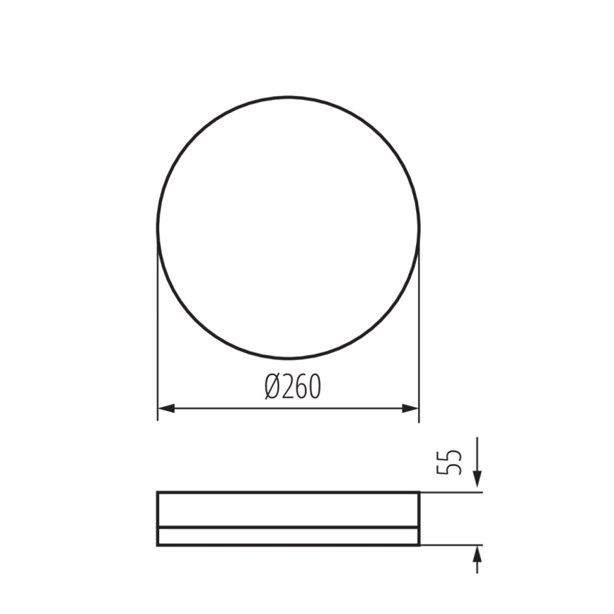 Iluminação de teto de trabalho LED com sensor de movimento IPER LED/26W/230V IK10 IP65 redondo branco