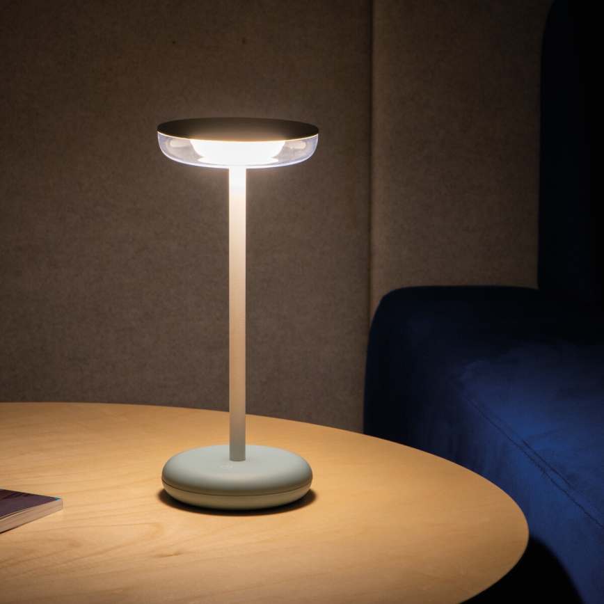 Kanlux 37312 - Candeeiro LED recarregável com regulação FLUXY LED/1,7W/1800 mAh IP44 azul