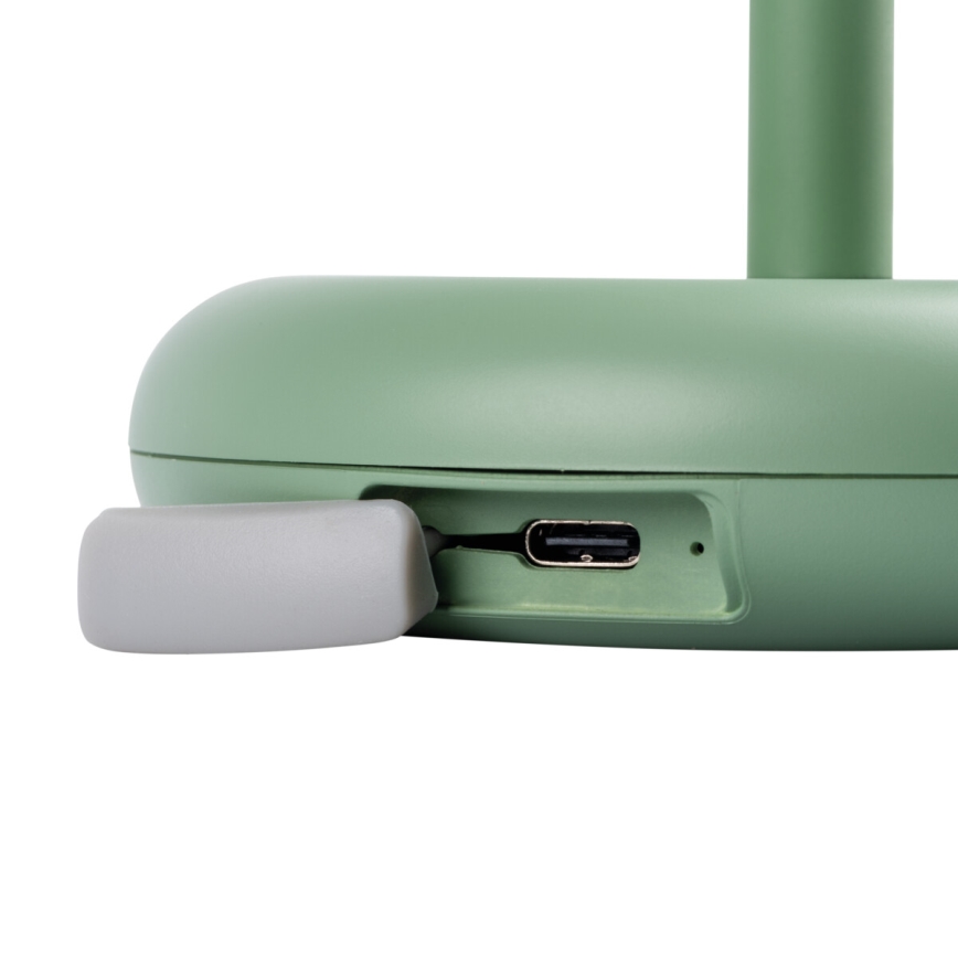 Kanlux 37313- Candeeiro LED recarregável com regulação FLUXY LED/1,7W/1800 mAh IP44 verde