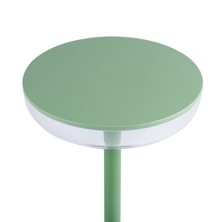 Kanlux 37313- Candeeiro LED recarregável com regulação FLUXY LED/1,7W/1800 mAh IP44 verde