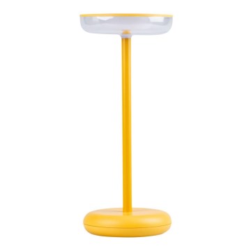 Kanlux 37314 - Candeeiro LED recarregável com regulação FLUXY LED/1,7W/1800 mAh IP44 amarelo