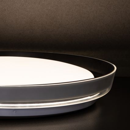 Iluminação de teto LED NIFU LED/17,8W/230V diâmetro 43 cm branco/preto