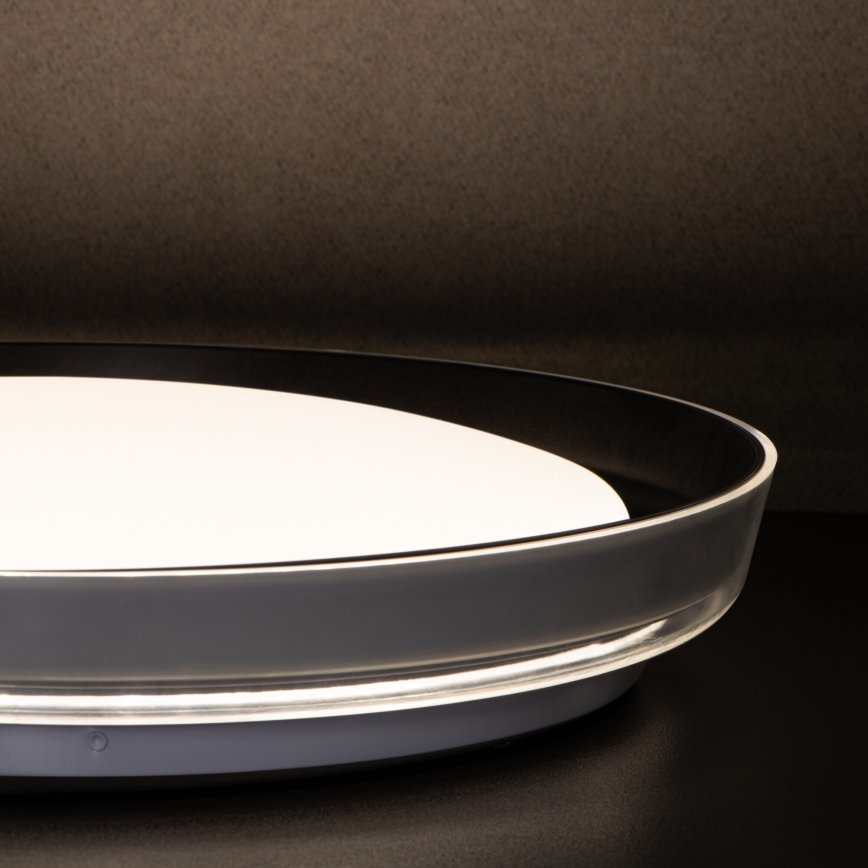 Iluminação de teto LED NIFU LED/17,8W/230V diâmetro 43 cm branco/preto