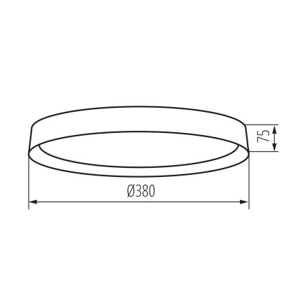 Iluminação de teto LED SOLN LED/17,5W/230V diâmetro 38 cm branco/dourado
